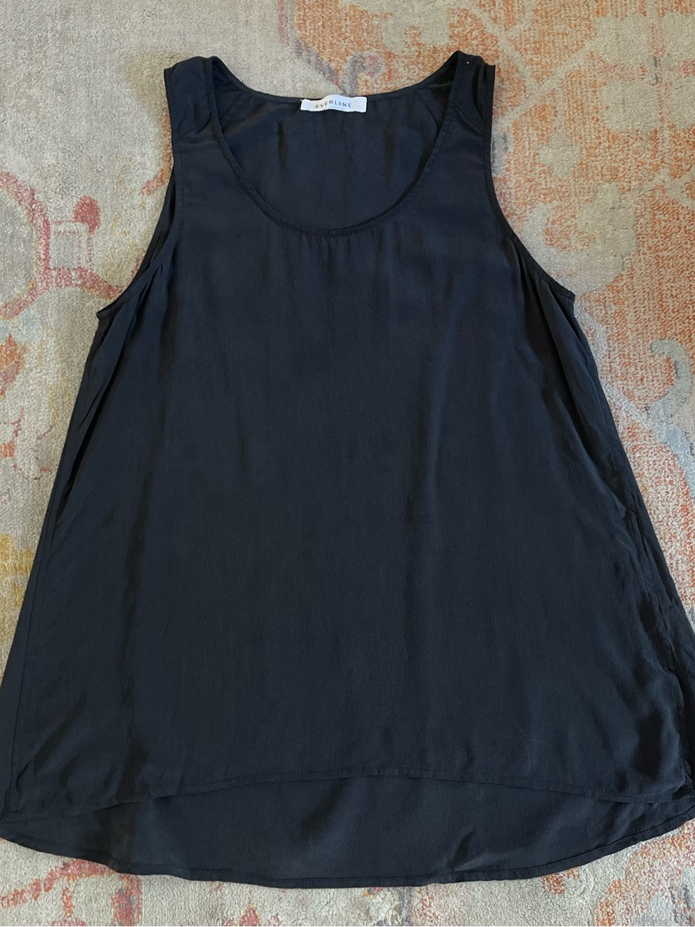 Everlane 100% Silk, Black Tank Top